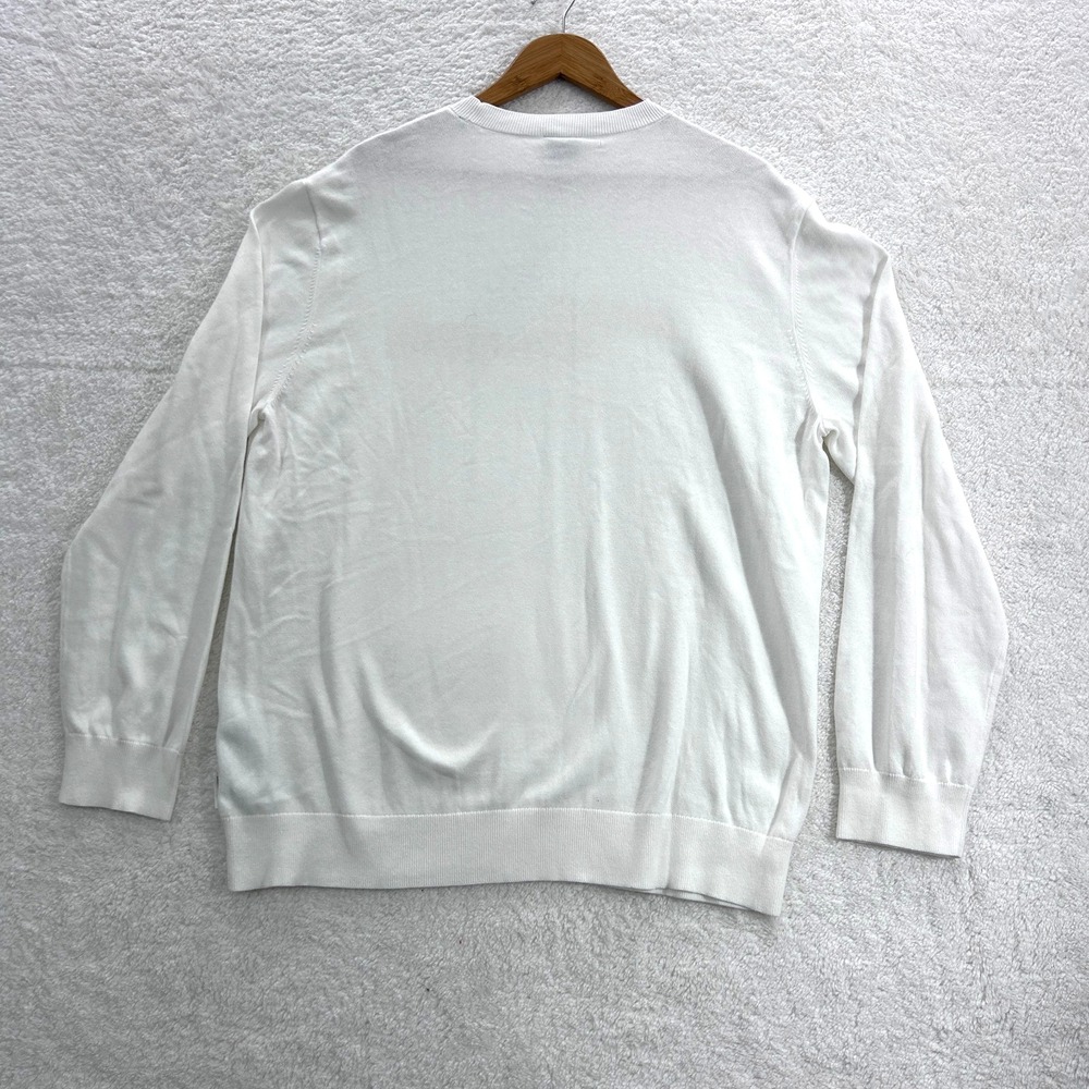 New Armani Exchange Sweater Men's‎ XL Off White Long Sleeve Style  XM001260 - Picture 2 of 14
